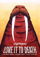 Load image into Gallery viewer, Affisch Love it to death