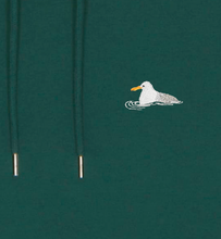 Load image into Gallery viewer, Hoodie - Green with seagull
