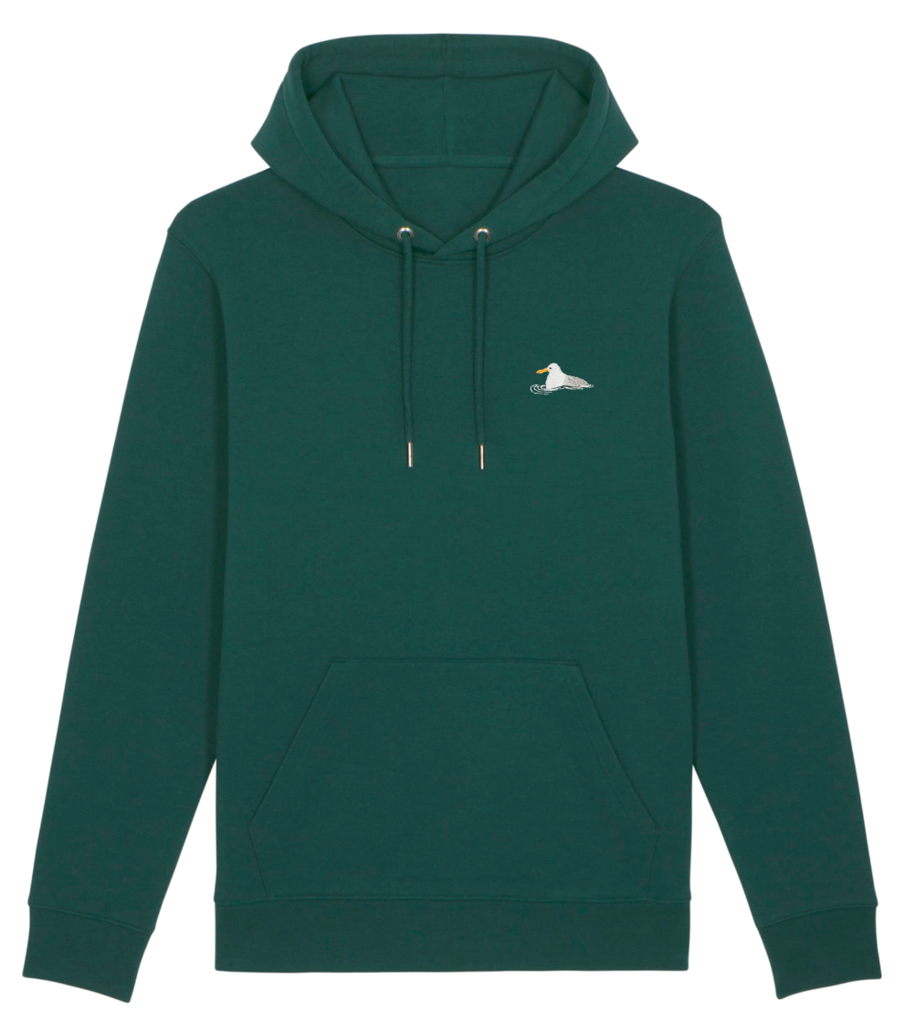 Hoodie - Green with seagull