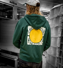 Ladda upp bild till gallerivisning, Hoodie med dragkedja Stigbergets Grön
