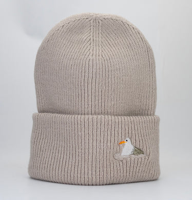 Stigbergets Beanie with seagull - White - Stigbergets Bryggeri