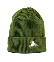 Load image into Gallery viewer, Mössa våffelstickad - Mossgrön
