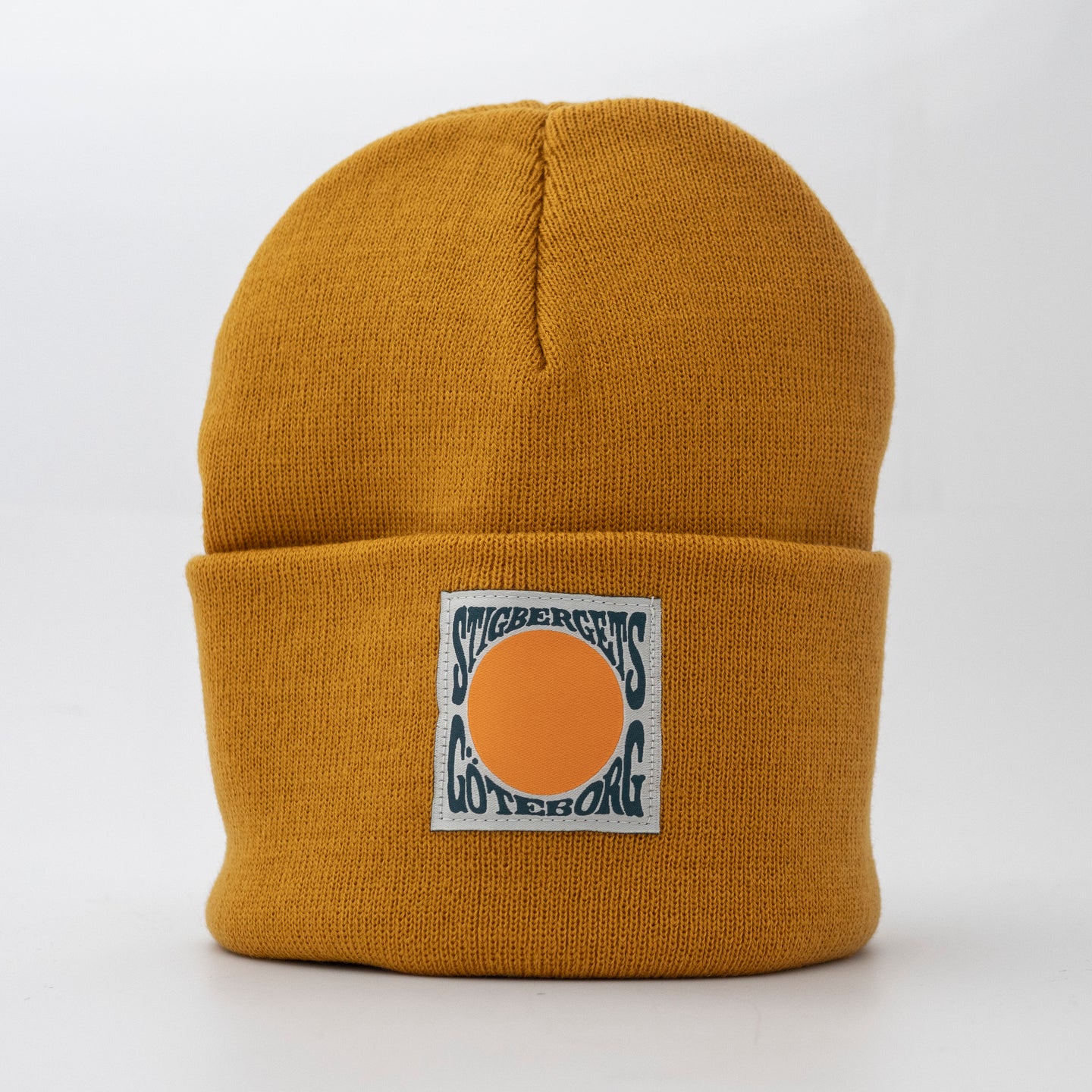 Beanie with patch  - Deep Yellow